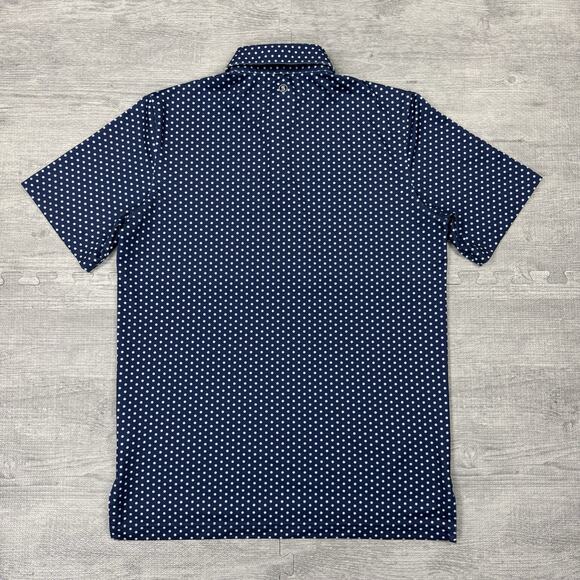 Stitch Golf Double Dot Polo Shirt Men’ Sz Small Golf Preppy EUC AOP Retail: $118 - Picture 8 of 11